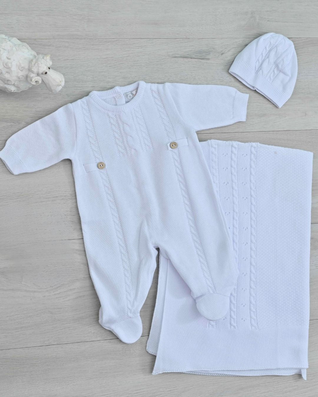 Baby Beau White First Day Set