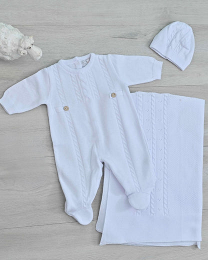 Baby Beau White First Day Set