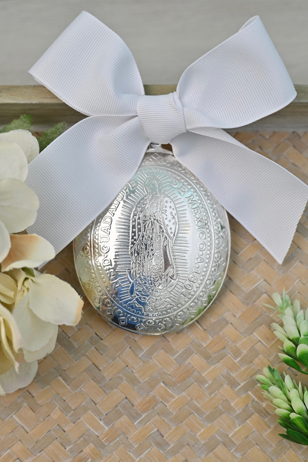 Virgen de Guadalupe Crib Medallion