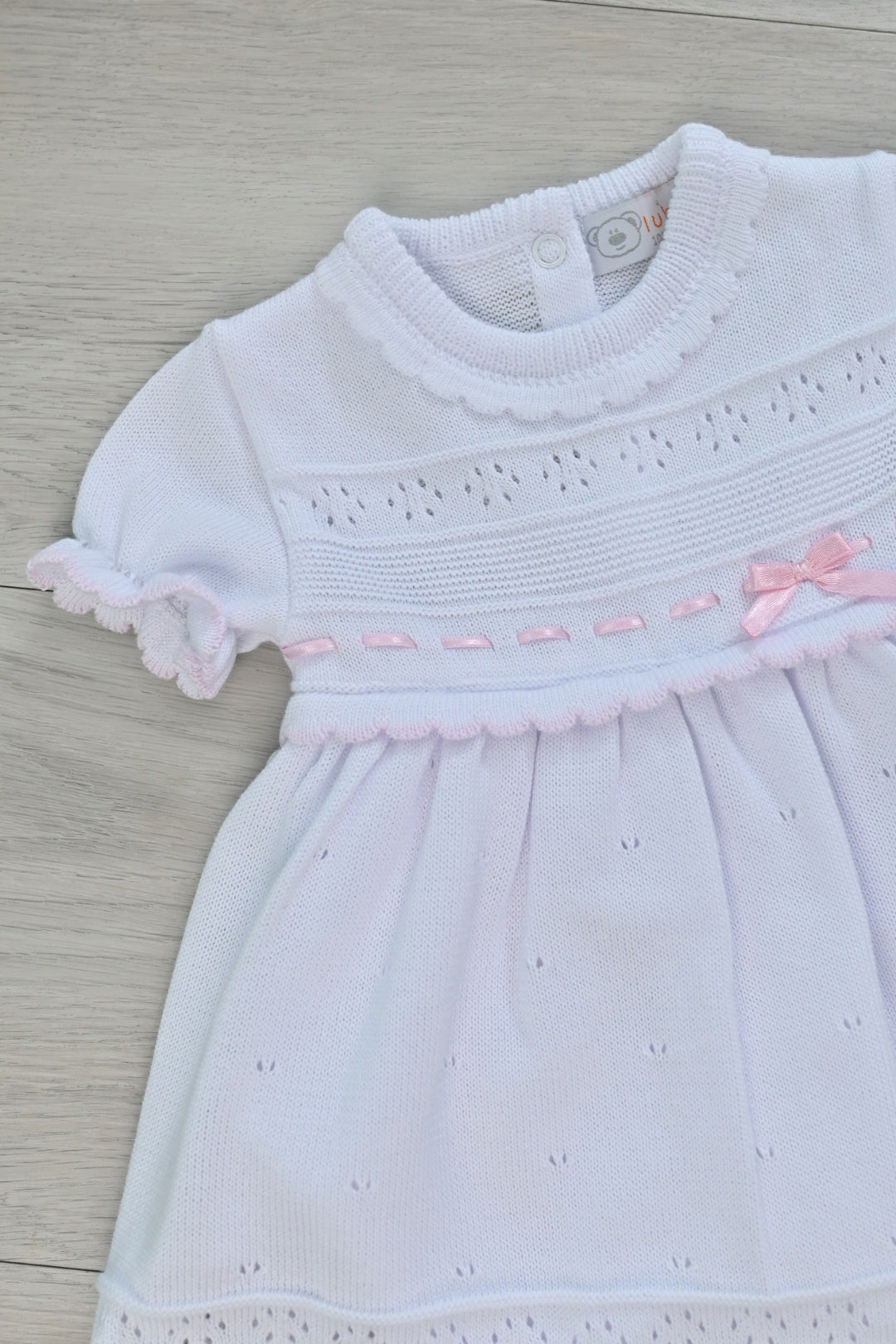 Luciana White Knit Dress