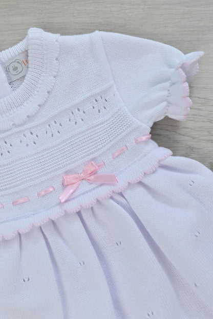 Luciana White Knit Dress