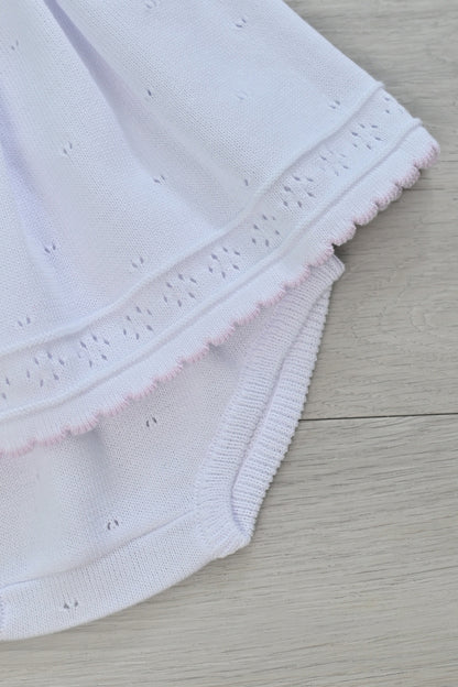 Luciana White Knit Dress