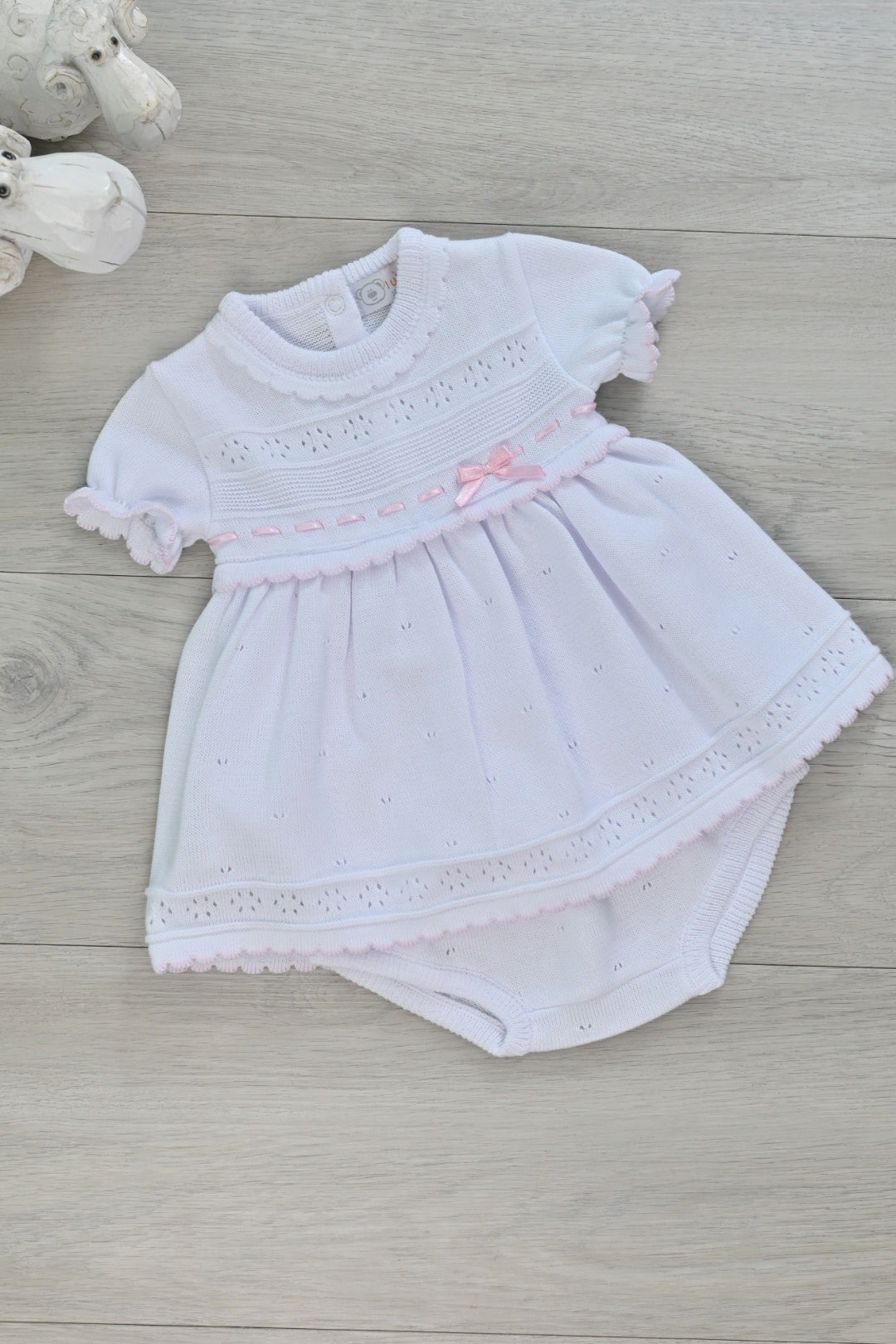 Luciana White Knit Dress